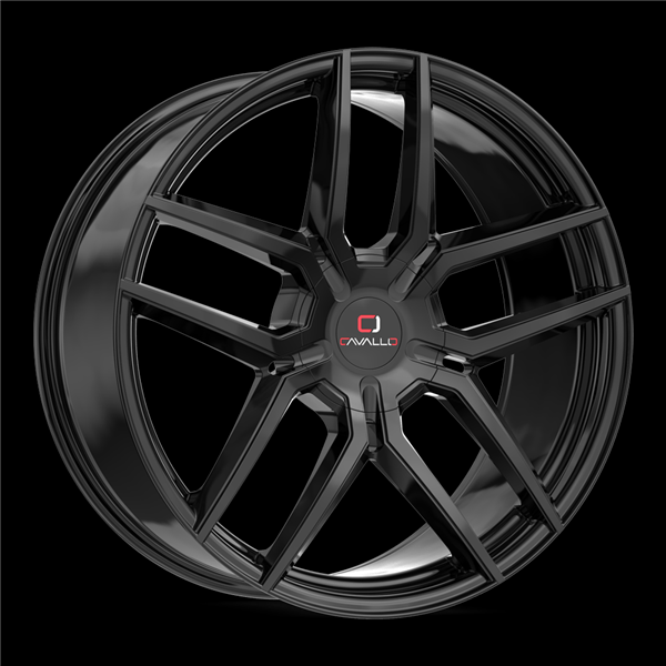 CAVALLO CLV-55 GLOSS BLACK 22X9.5 6X135/6X5.5 +25 +108 *NC*