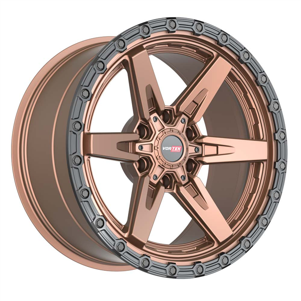 VORTEK VRT-602 MATTE BRONZE WITH BLACK BEAD RING 18X9.0 6X135/6X5.5 +12 +106.1 *NC*