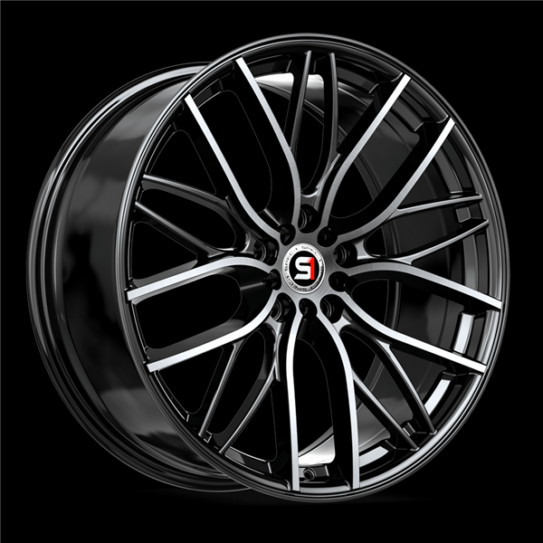 SPEC-1 SP-61 GLOSS BLACK & MACHINED 18X8.0 5X100/5X4.5 +38 +73.1 *NC*