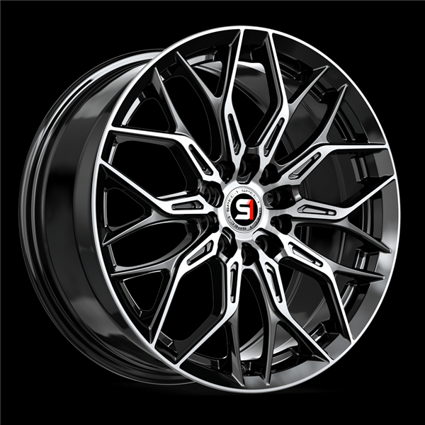 SPEC-1 SP-57 GLOSS BLACK & MACHINED 18X8.0 5X110/5X4.5 +38 +73.1 *NC*