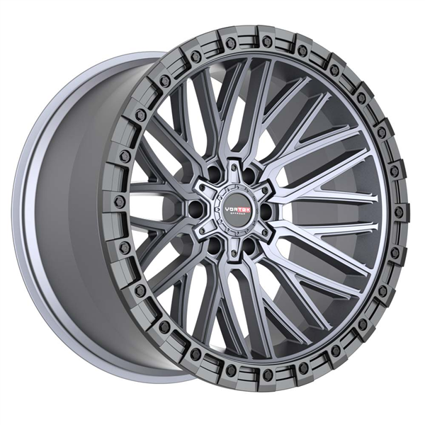 VORTEK VRT-608 MATTE TITANIUM WITH BLACK BEAD RING 17X9.0 6X135/6X5.5 -12 +106.1 *NC*