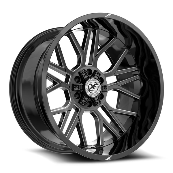 XF OFF-ROAD XF-235 GLOSS BLACK MILLED 20X9.0 6X135/6X139.7 +0 +106.40 *NC*