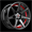 SPEC-1 SP-73 GLOSS BLACK & RED UNDERCUT 18X8.0 5X4.5/5X4.75 +38 +73.1 *NC*