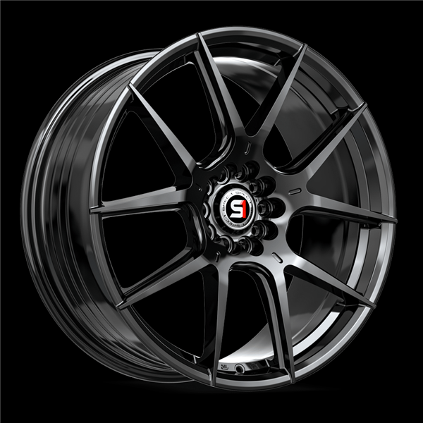 SPEC-1 RACING SP-71 GLOSS BLACK 18X8.0 5X112/5X4.5 +38 +73.1 *NC*