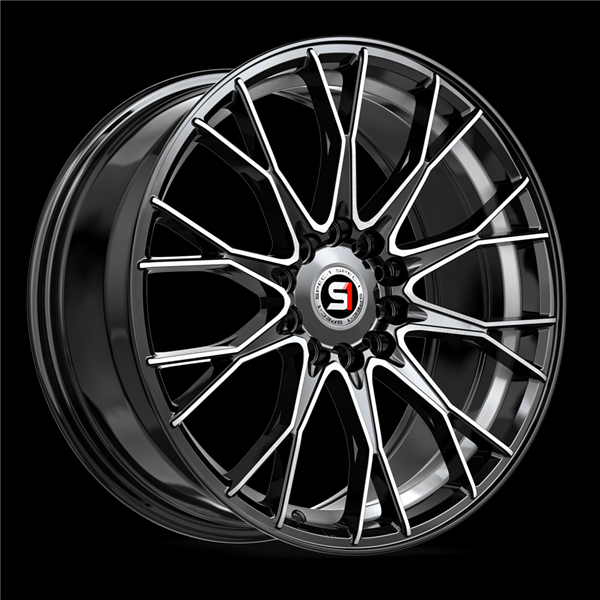 SPEC-1 SP-59 GLOSS BLACK & MACHINED & UNDERCUT 18X8.0 5X100/5X4.5 +38 +73.1 *NC*
