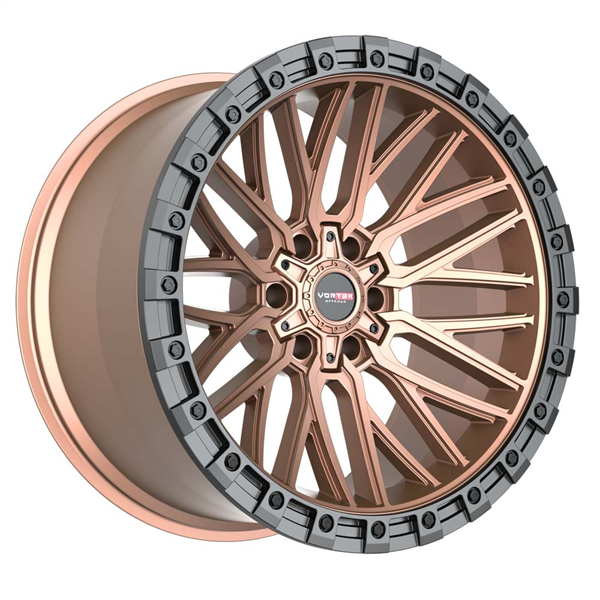 VORTEK VRT-608 MATTE BRONZE WITH BLACK BEAD RING 17X9.0 6X135/6X5.5 +12 +106.1 *NC*