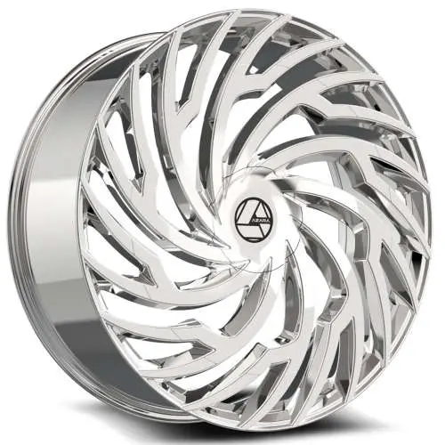 AZZARA AZA-536 NANO CHROME 18X8.0 5X4.5/5X4.75 +35 +74.1 *NC*
