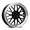 KATANA KR06 18X8 5X114.3/5X4.5 +40MM C.B 73.1 GLOSSY BLACK MACHINED LIP