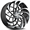AZZARA AZA-540 GLOSS BLACK & MACHINED 22X8.5 5X112/5X4.5 +38 +74.1 *NC*