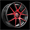 SPEC-1 SP-71 GLOSS BLACK & RED MACHINED 17X8.0 5X4.25/5X4.5 +42 +73.1 *NC*