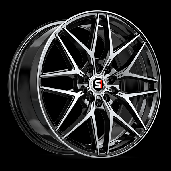 SPEC-1 RACING SP-60 GLOSS BLACK & MACHINED 18X8.0 5X100/5X4.5 +38 +73.1 *NC*