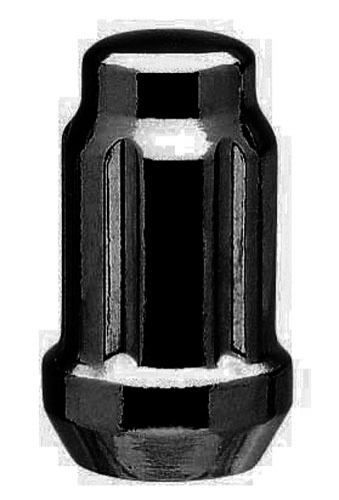 12X1.5 SPLINE ACORN 6 SPLINE (TUNER) LUG NUTS ***BLACK***