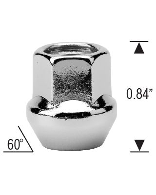 1/2"-20 OPEN BULGE, 3/4" HEX, 0.84" TALL