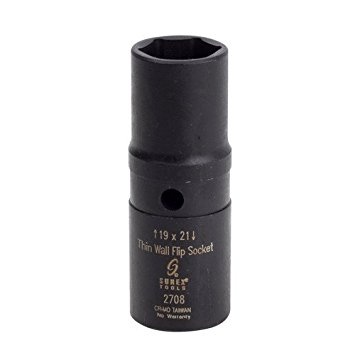 1/2'' DR. EXTRA THIN FLIP IMPACT SOCKET 19MM X 21MM
