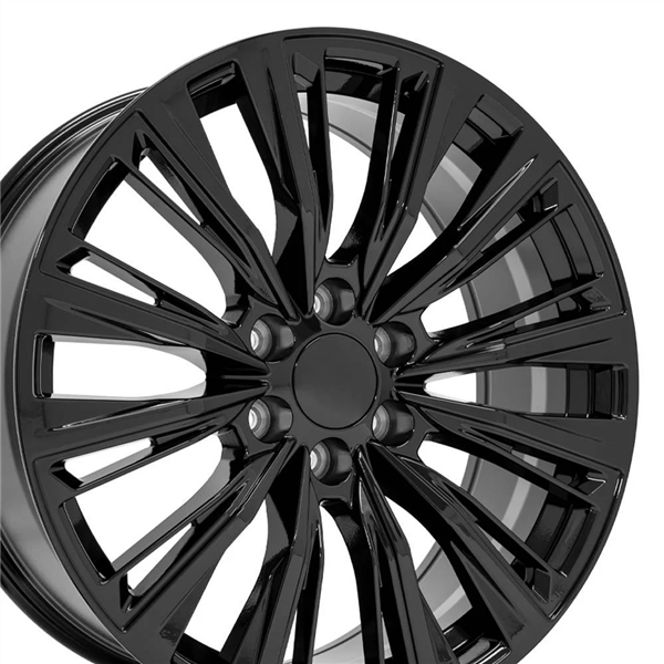 CADILLAC REPLICA-42 GLOSS BLACK 24X10 6X139.7 +31 +78.1 **ESCALADE**