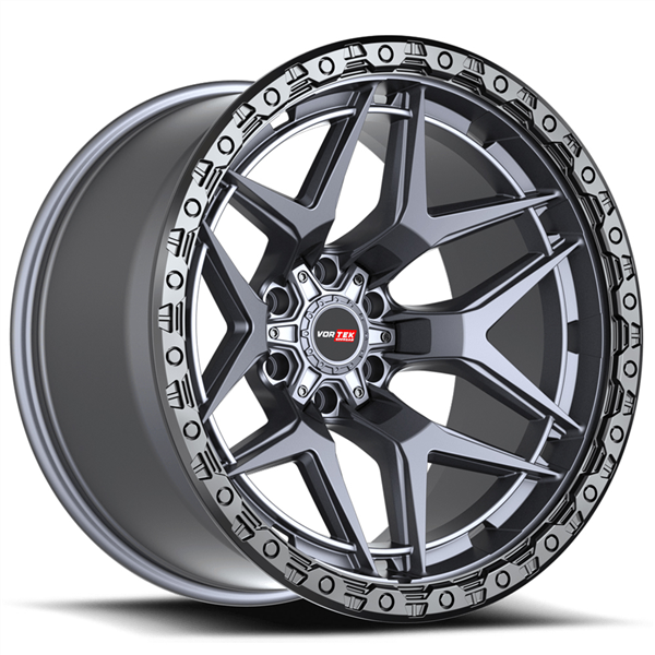 VORTEK VRT-603 ATHENO 18X9 MATTE TITANIUM WITH BACK BEAD RING 6X135/6X5.5 -12 106.1 *NC*