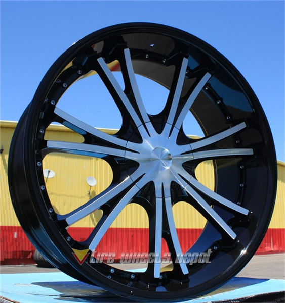 ARMANO-A503 BLACK/MACHINE 24X9.5 5X115/5X120+15 (BMB)