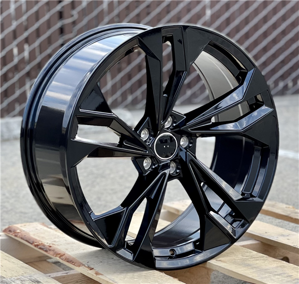 AU-12 FULL GLOSS BLACK 19X8.5 5X112 +40 +66.6