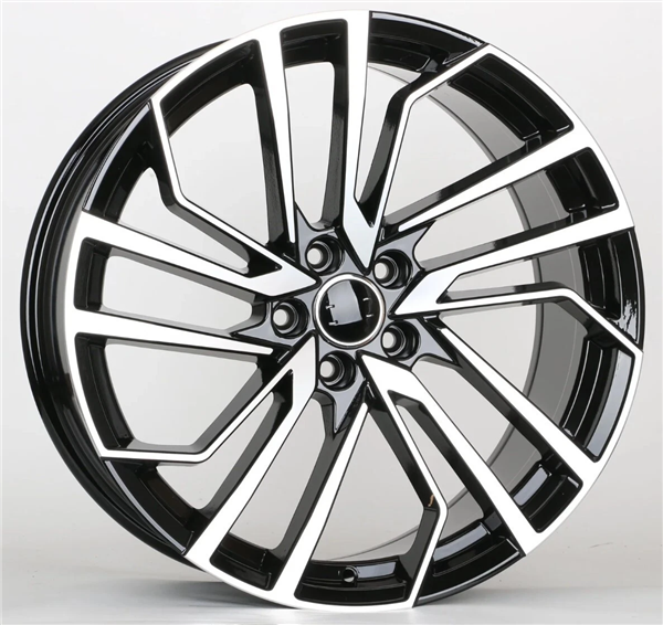 AU-15 BLACK/MACHINED FACE 19X8.5 5X112 +32 +66.6 *AW*