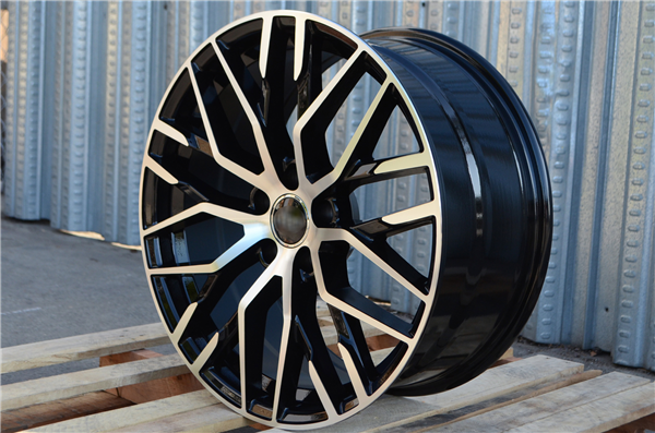 AU-1 GLOSS BLACK/MACHINE FACE 20X9.0 5X112 +32 +66.6