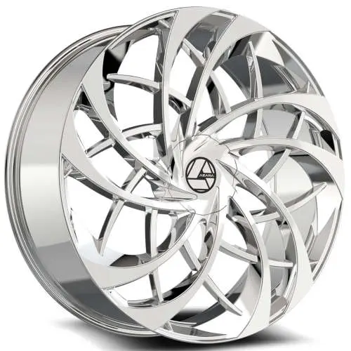 AZZARA AZA-540 NANO CHROME 18X8.0 5X4.5/5X4.75 +35 +74.1 *NC*