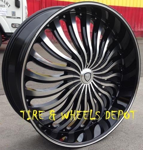 BORGHINI-B24 BLACK/MACHINE 22X9.0 6X135/6X5.5 +30 C.B-87.1