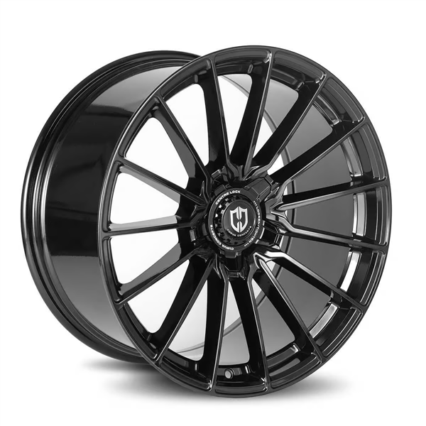 CURVA CONCEPTS CFF75 GLOSS BLACK 19X8.5 5X112 +30 +66.6 ''SPECIAL CAP''