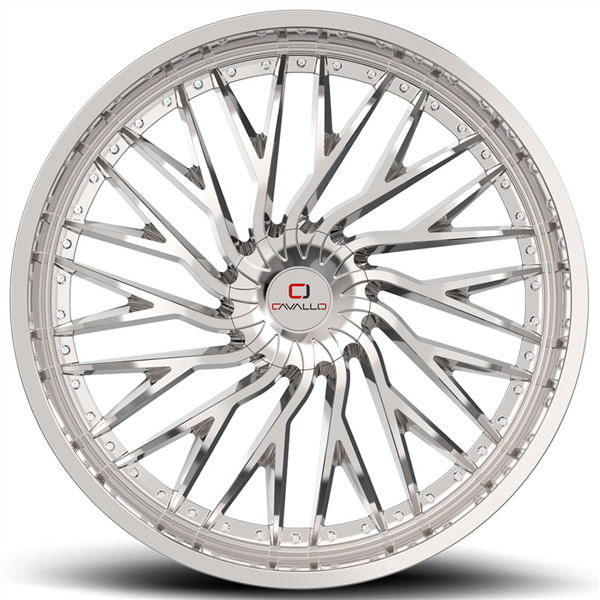 CAVALLO CLV-43 NANO CHROME 22X9.5 5X115/5X120 +15 74.1 *NC*