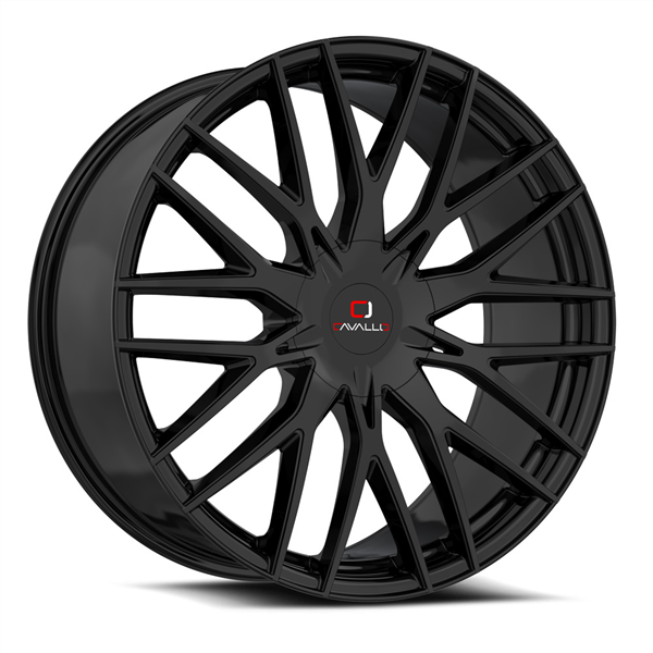 CAVALLO CLV-45 GLOSS BLACK 18X8.0 5X112/5X114.3 +35 +74.10 *NC*