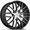 CAVALLO-CLV45 GLOSS BLACK MACHINE 22X8.5 5X112/5X114.3 +38 +74.1 *NC*