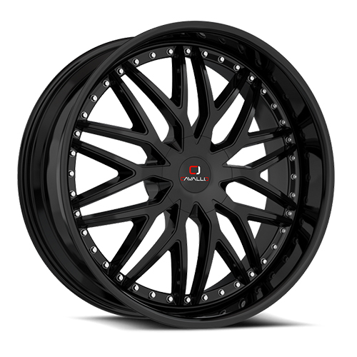 CAVALLO CLV-46 GLOSS BLACK 20X8.5 5X4.5/5X4.75 +35 +74.1 *NC*