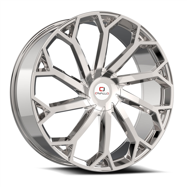 CAVALLO CLV-51 NANO CHROME 22X9.5 5X115/5X120 +15 74.1 *NC*