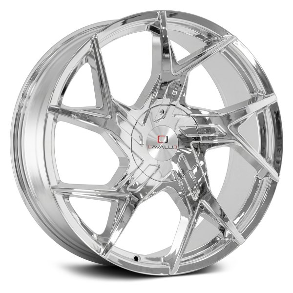 CAVALLO CLV-26 CHROME 20X8.5 5X4.5/5X4.75 +35 +74.1 *RT*