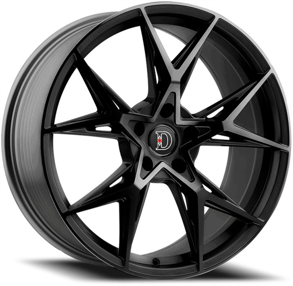 DEFY-WHEELS D11 GLOSS BLACK 17X7.5 5X4.5 +38 +73.1