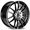 DRW-D22 GLOSS BLACK MACHINE FACE 17X7.5 5X100/5X4.5 +38 +73.1