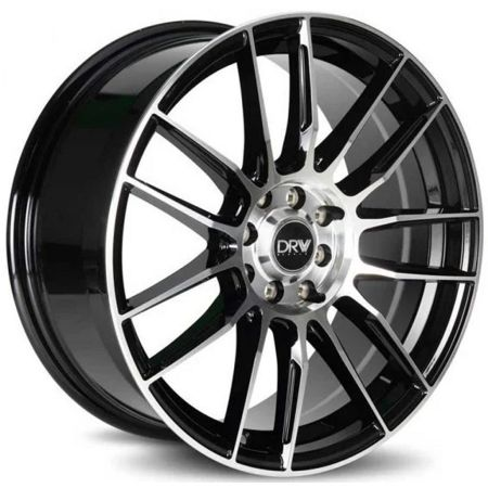 DRW-D22 GLOSS BLACK MACHINE FACE 17X7.5 5X100/5X4.5 +38 +73.1