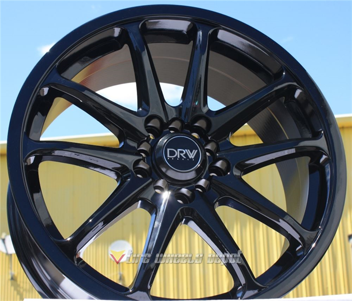 DRW-D236 ALL GLOSS BLACK 17X7.5 5X100/5X4.5+38+73.1