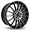 DRW-D15 BLACK/MACHINE FACE 17X7.0 4X100/4X4.5 +40 +73.1
