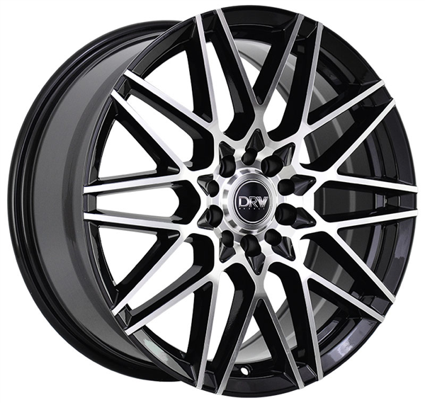 DRW-D17 BLACK/MACHINE FACE 18X8.0 5X100/5X4.5 +40 +73.1