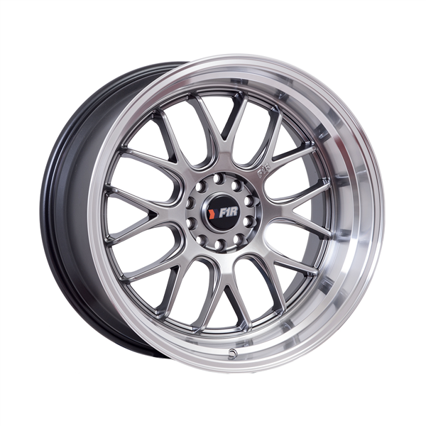 F1R-F21 HYPER BLACK POLISH LIP 18X8.5 5X4.5/5X4.75+45