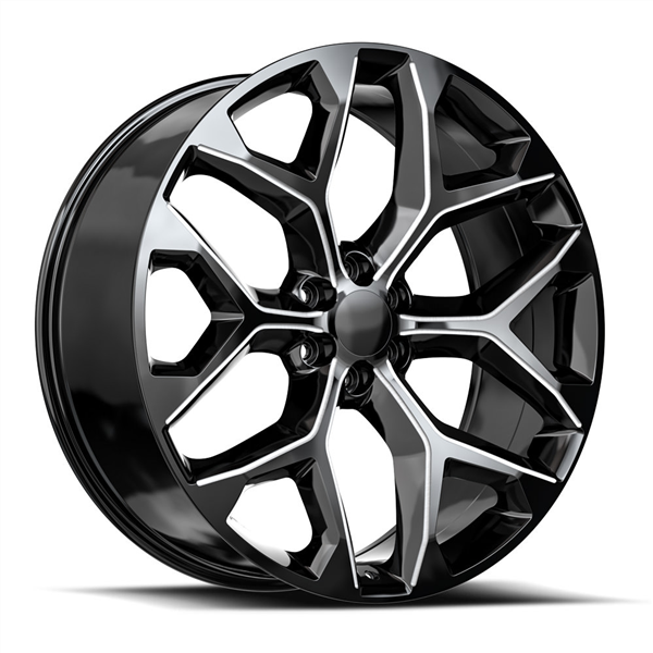 OE REVOLUTION G-09 20X9 6X5.5 GLOSS BLACK MILLED 6X139.7 +27 78.1 *NC*
