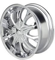 GIO-867 CHROME 22X8.0 BLANK+15+74.1 (G-8057) **NO CENTER CAPS**