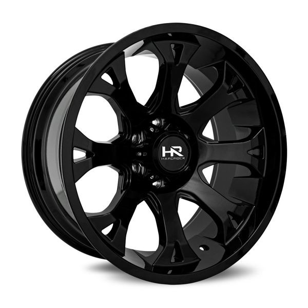 HARDROCK OFFROAD (H-505 BLOODSHOT XPOSED) GLOSS BLACK MILLED 20X12 5X139.7/5X5.5 -44 +87.1