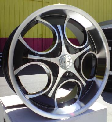 22X9.5 MASSA 213MB BLK/MACH 6X5.5+15