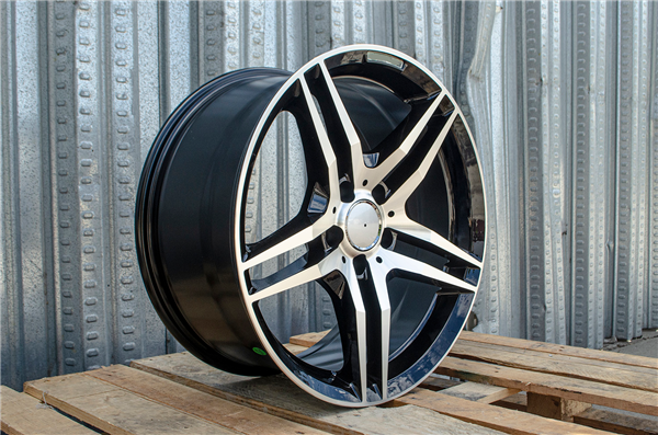 MB-3 GLOSS BLACK/MACHINE FACE 19X9.5 5X112 +38 +66.6
