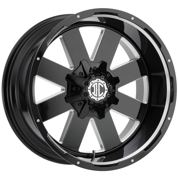 XTREME 2 CRAVE-NX18 MIDNIGHT BLACK/MG MILLING/GS LIP 22X12 5X127/5X139.7 -44 +78.3