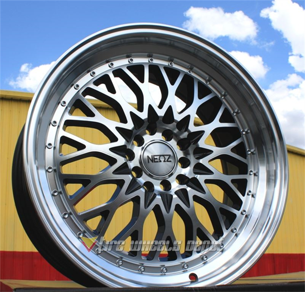 NEOZ-NZ5017 BLACK/MACHINE FACE 20X8.5 5X4.5+35+73.1