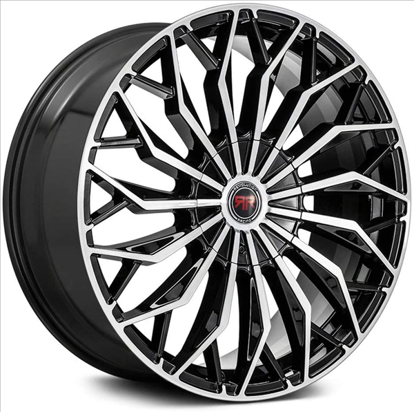 REVOLUTION RACING RR-27 18X8.0 5X105/5X114.3 +40 C.B-73.1 BLACK MACHINED