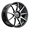 SPEC-1 RACING SP-67 GLOSS BLACK & MACHINED 17X7.0 5X100/5X4.5 +42 +73.1 *NC*