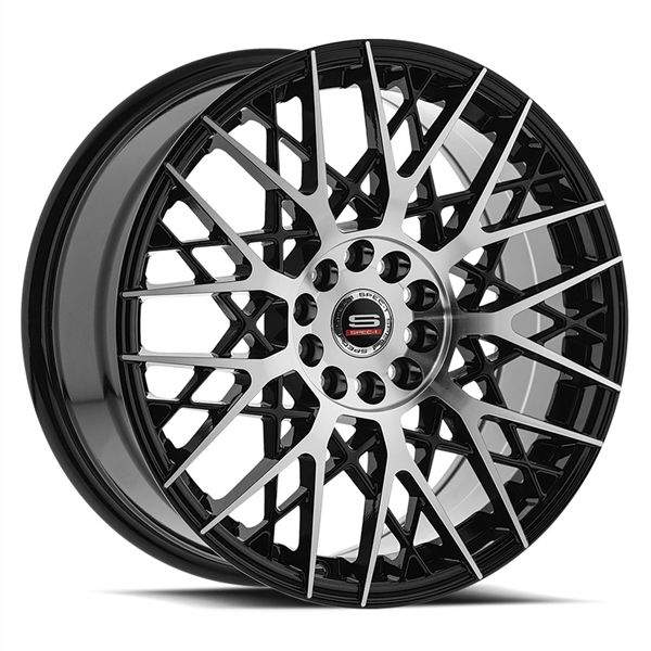 SPEC-1 RACING SP-53 GLOSS BLACK/MACHINED 18X8.0 4X100/4X4.5 +38 +73.1 *RT*